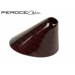 FIAT 500 Antenna Base Cover by Feroce - Carbon Fiber - EU Model - Red Candy